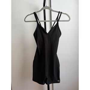 Alo Yoga Alosoft Suns Out One Piece Bodysuit – Size XXS – Black